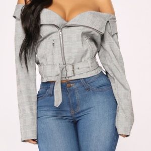 Fashion Nova plaid jacket